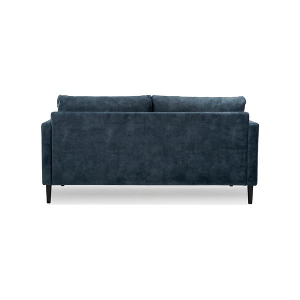 Tamnoplava sofa s baršunastom površinom Scandic Adagio, širine 153 cm-image-3