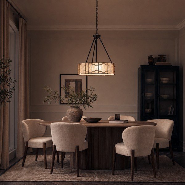 Metalna viseća svjetiljka sa staklenim sjenilom ø 46 cm Waldorf – Premier Housewares-image-1