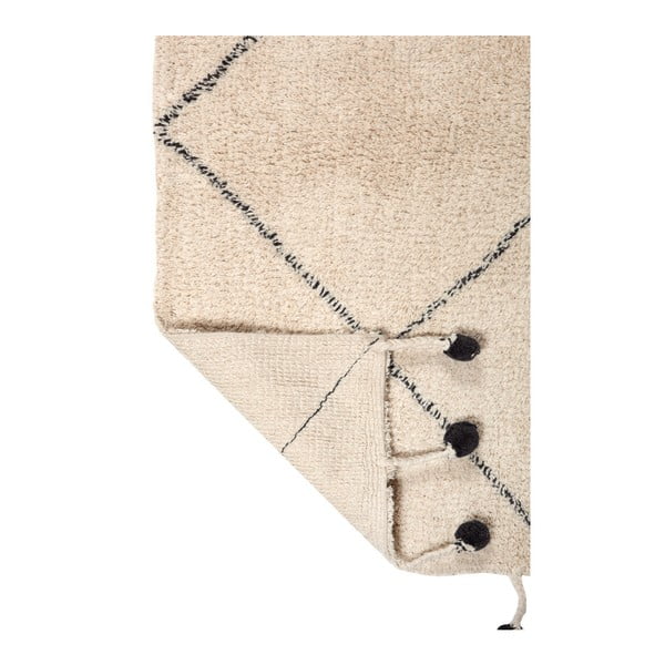Pamučni tepih s crnim detaljima Nattiot Tanvi, 110 x 170 cm-image-3