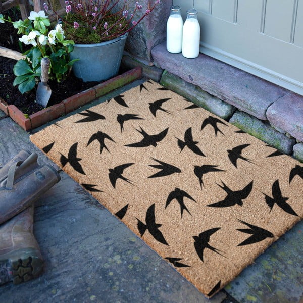 Otirač od kokosovih vlakana 40x60 cm Swallows – Artsy Doormats-image-2