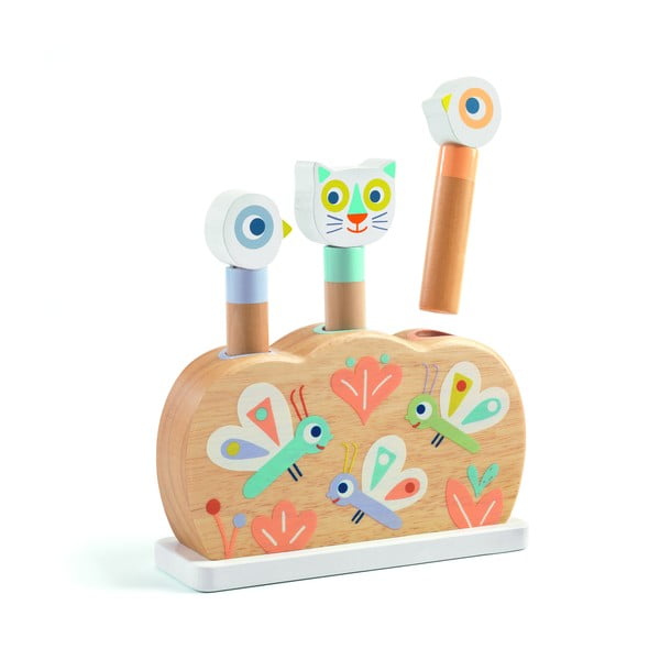 Drvena igračka s pop-up životinjama Djeco