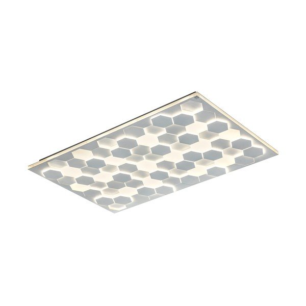 Bijela LED stropna svjetiljka s metalnim sjenilom 70x115 cm Cifavo – CINQUE-image-1