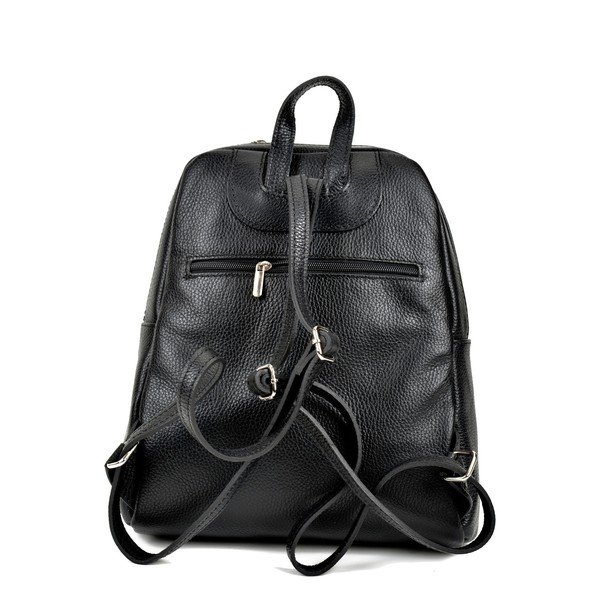 Crni kožni ruksak Renata Corsi-image-2