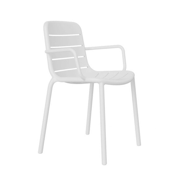 Set od 2 bijele vrtne stolice Resol Gina-image-1