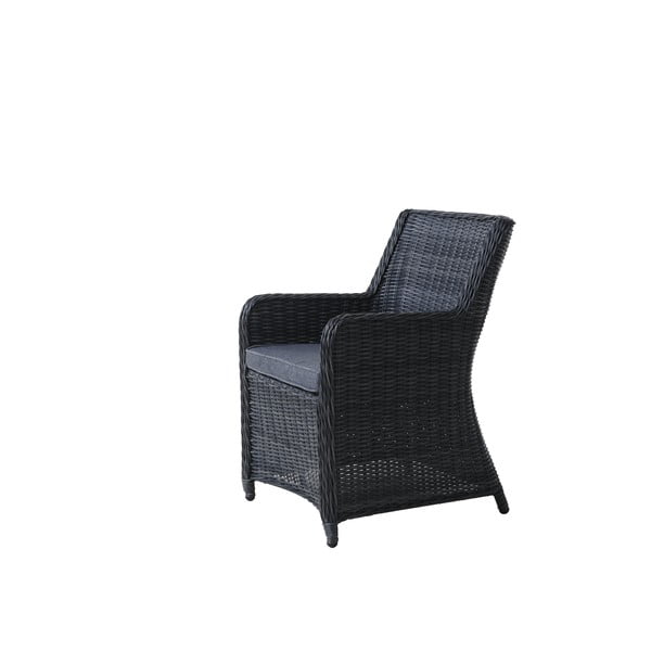 Tamno siva vrtna stolica od umjetnog ratana Austin/San José - Rojaplast-image-1