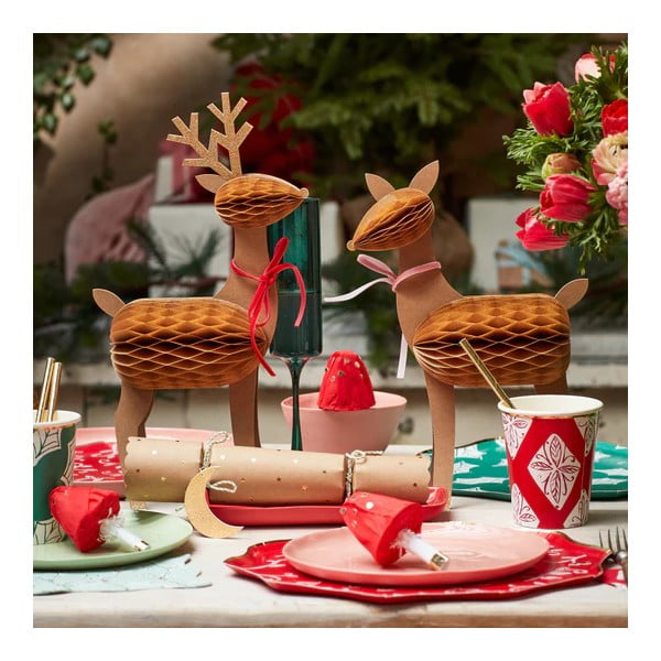 Božićne figurice u setu 3 kom Reindeer Family – Meri Meri-image-1