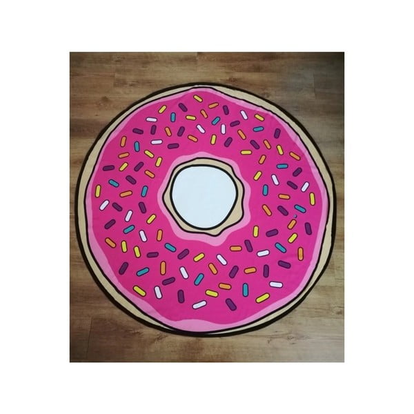Ružičasti ručnik za plažu za djecu ø 150 cm Donut – JAHU collections-image-1