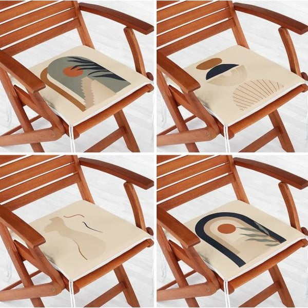 Jastuci za sjedenje u setu 4 kom 42x42 cm Illustrated Arch – Mila Home-image-1