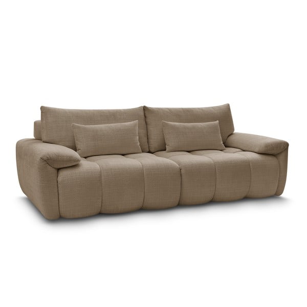 Smeđa sofa od šenila 264 cm Ivane – Bobochic Paris-image-4