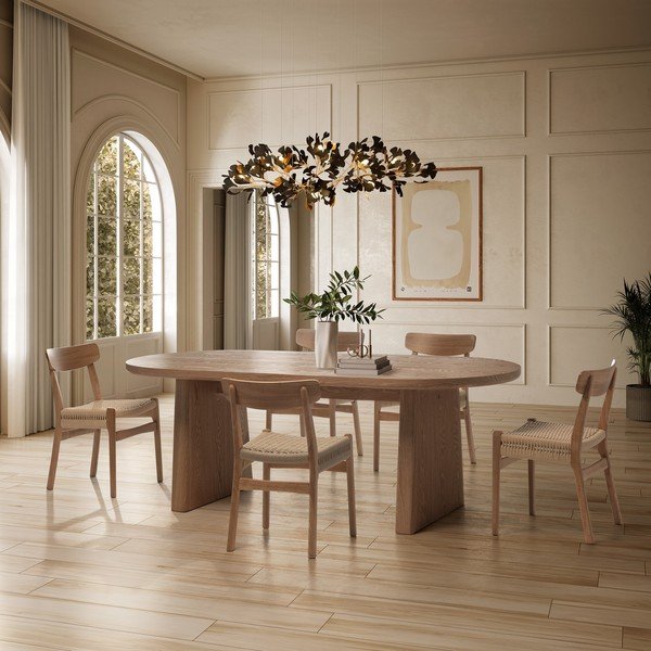 Blagovaonski stol u dekoru jasena 100x200 cm Blair – MOME-image-1