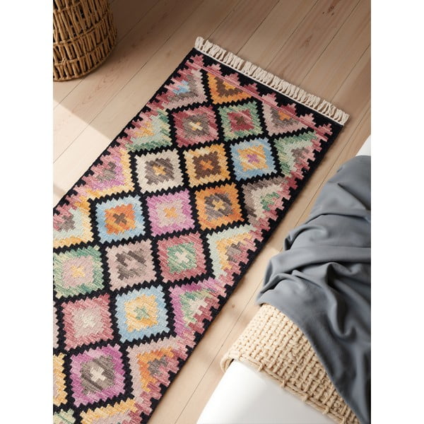 Obostrana/ručno rađena vunena staza 60x190 cm Kamal Zara – Nouristan-image-2