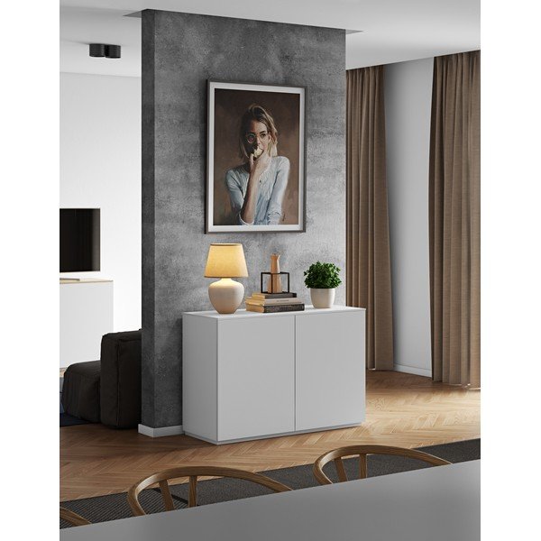 Bijela komoda s mat površinom TemaHome-image-1