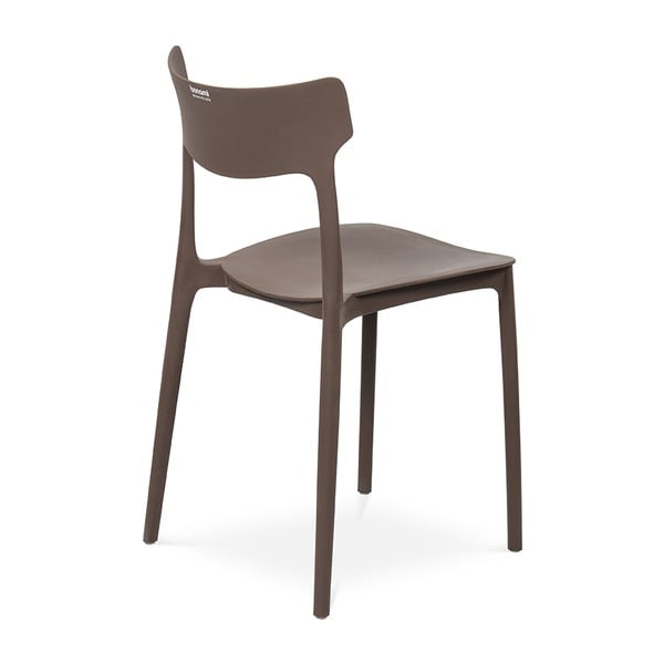 Smeđa plastična vrtna stolica Biá – Bonami Essentials-image-3