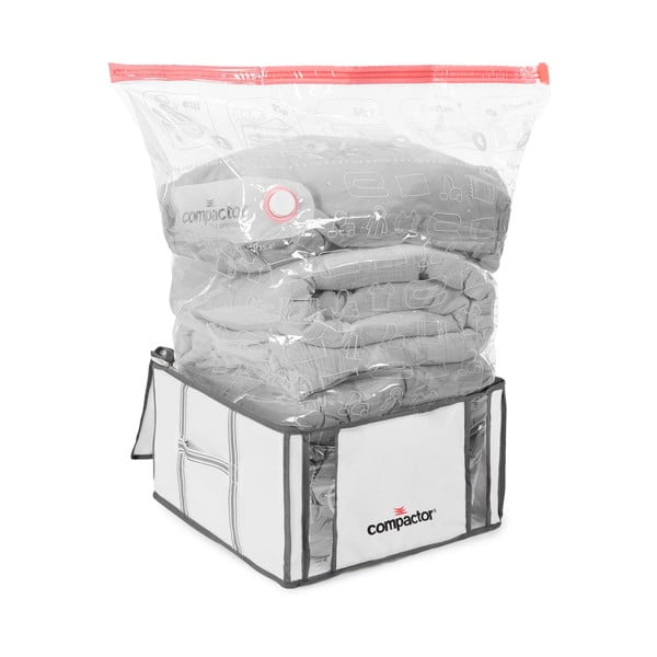 Vakuumska/ojačana tekstilna kutija za pohranu odjeće 42x25x25 cm Life – Compactor-image-4