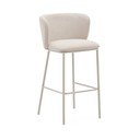 Bež barska stolica (visine sjedala 75 cm) Ciselia – Kave Home