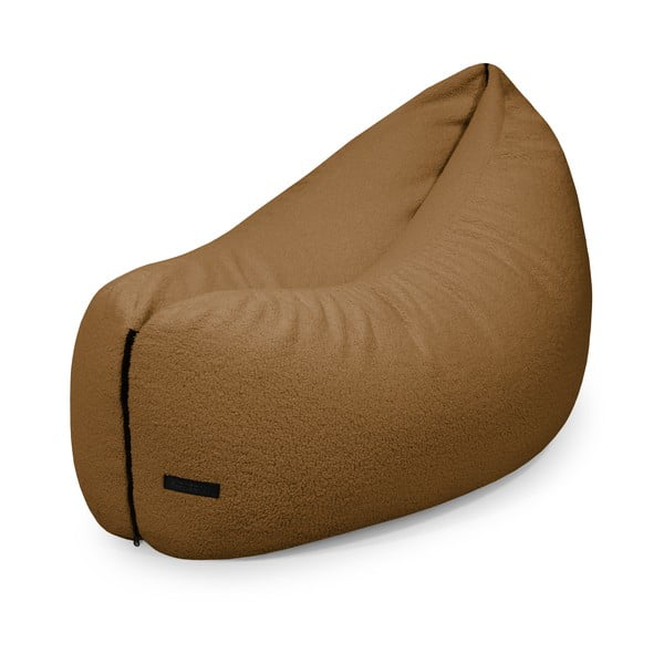 Smeđa vreća za sjedenje od bouclé tkanine Clip Clap 115 – SLOWDOWN