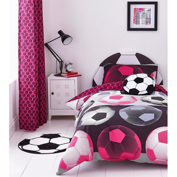 Dječja ružičasta posteljina za krevet za jednu osobu Catherine Lansfield, 135 x 200 cm