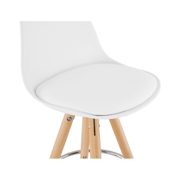Bijela barska stolica Kokoon Anau, visina sjedenja 74 cm-image-3