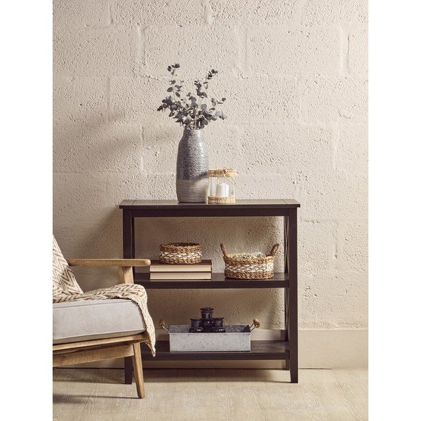 Crni regal od masivnog bora 40x81x81 cm Heritage – Premier Housewares-image-1