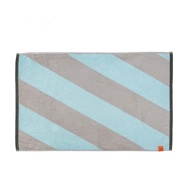 Mentol zelena kupaonska prostirka od organskog pamuka 50x80 cm Diagonal – Mette Ditmer Denmark