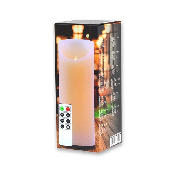 LED svijeća s daljinskim upravljačem DecoKing Wax, visina 20 cm-image-2