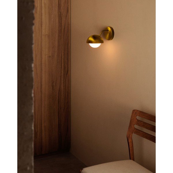 Zidna lampa zlatne boje ø 15 cm Lonela - Kave Home-image-1
