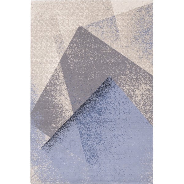 Svijetlo plavi vuneni tepih 200x300 cm Folds – Agnella