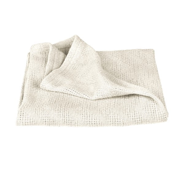 Krem pletena deka za bebe od organskog pamuka 80x80 cm Seashells – Roba