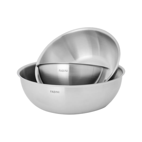 Zdjele u setu 3 kom od nehrđajućeg čelika u srebrnoj boji ø 25,5 cm Lucca 3.0 – FABINI-image-3