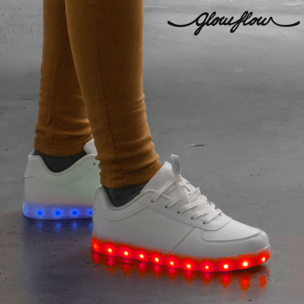 Bijele LED tenisice InnovaGoods GlowFlow Trainers, veličina 40-image-1