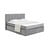 Sivi boxspring krevet 160x200 cm Olia Bold Line – Bonami Selection