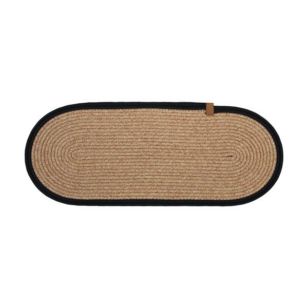 Crni/u prirodnoj boji set tepiha za stepenice 16 kom 25x65 cm Milo Frame – Vitaus