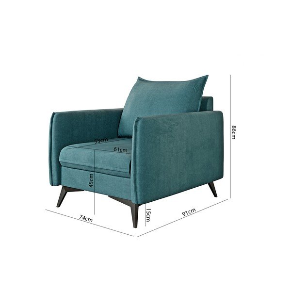 Petrolej zelena fotelja Juli Bis – Ropez-image-3