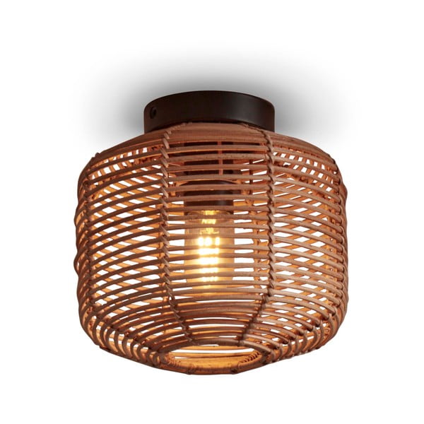 Stropna svjetiljka u prirodnoj boji sa sjenilom od ratana ø 25 cm Tanami – Good&Mojo