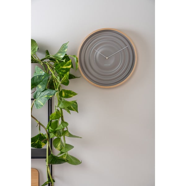 Bež zidni sat Karlsson Ribble, ø 31 cm-image-1