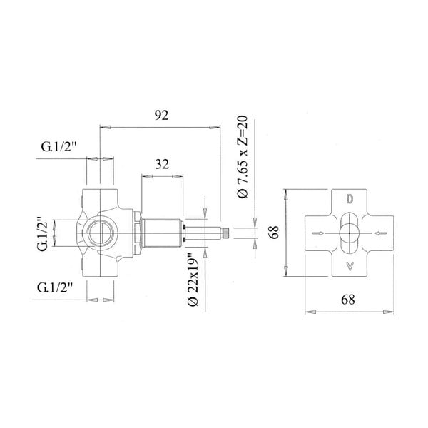 Ugrađeni prekidač u brončanoj boji Antea – Sapho-image-1