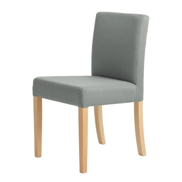 Svijetlo siva stolica s prirodnim nogama Custom Form Wilton
