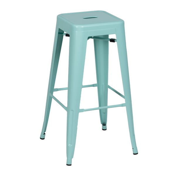 Tirkizne metalne barske stolice u setu 2 kom (visine sjedala 76,5 cm) – Ixia