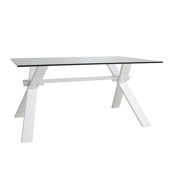 Bijeli stol za blagovanje Marckeric Selena, 160 x 90 cm
