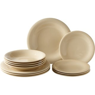 12-dijelni set bež porculanskih tanjura Villeroy & Boch Like Color Loop