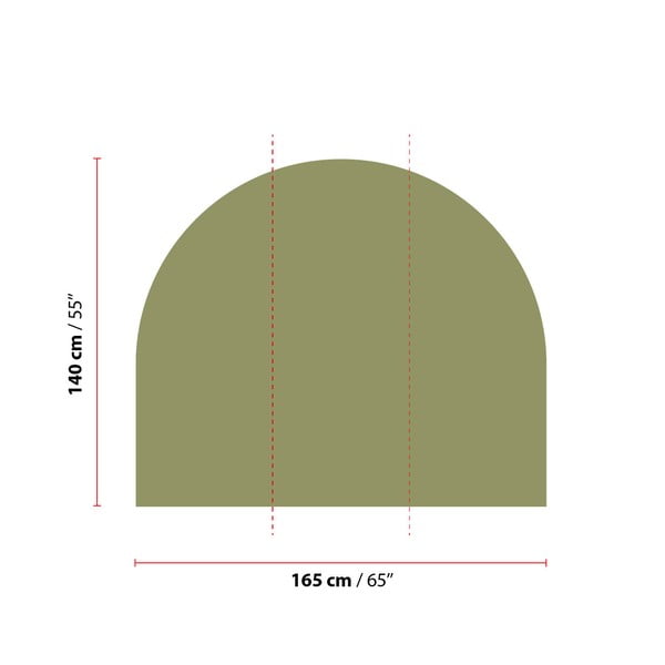 Zidna naljepnica 165x140 cm Olive Green - Ambiance-image-1