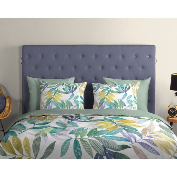 Zelena pamučna posteljina za krevet za jednu osobu 140x200 cm Marcus – Good Morning-image-2