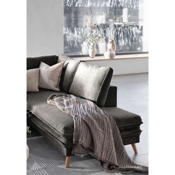 Tamno siva sklopiva kutna garnitura (s desnim kutom) Charming Charlie – Miuform-image-4