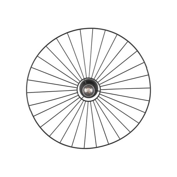 Mat crna stropna svjetiljka ø 60 cm Chapeau – Reality-image-2