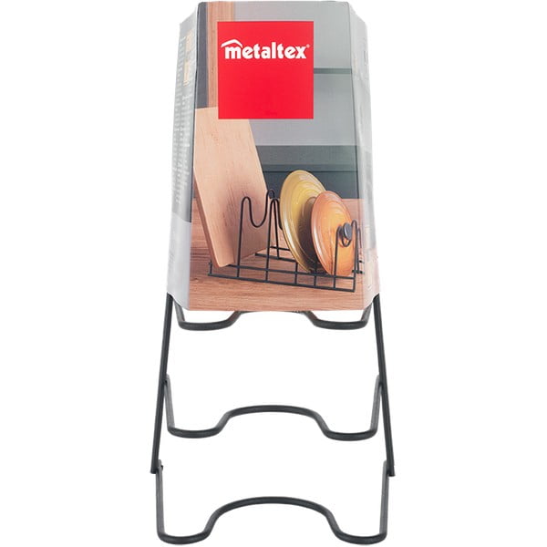 Crni stalak za tanjure Metaltex Lido Lava-image-3