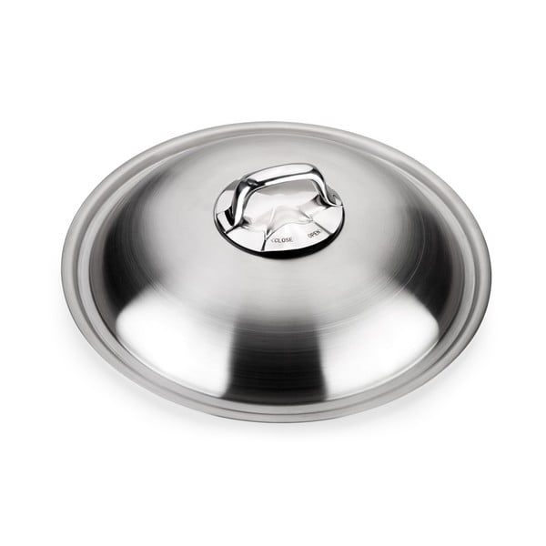 Wok tava od nehrđajućeg čelika s poklopcem ø 32 cm President - Tescoma-image-4