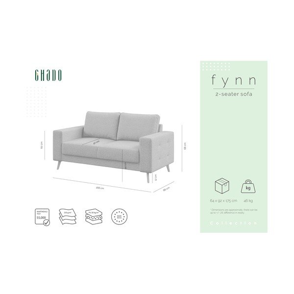 Siva sofa Ghado Fynn, 168 cm-image-3