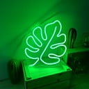 Zeleni zidni svjetleći ukras Candy Shock Leaf, 30 x 40 cm