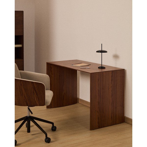 Radni stol u dekoru oraha 60x140 cm Litto – Kave Home-image-1