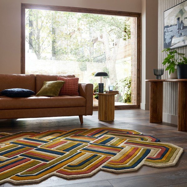 Ručno rađen vunen tepih 140x200 cm Lattice Shaped  – Flair Rugs-image-1